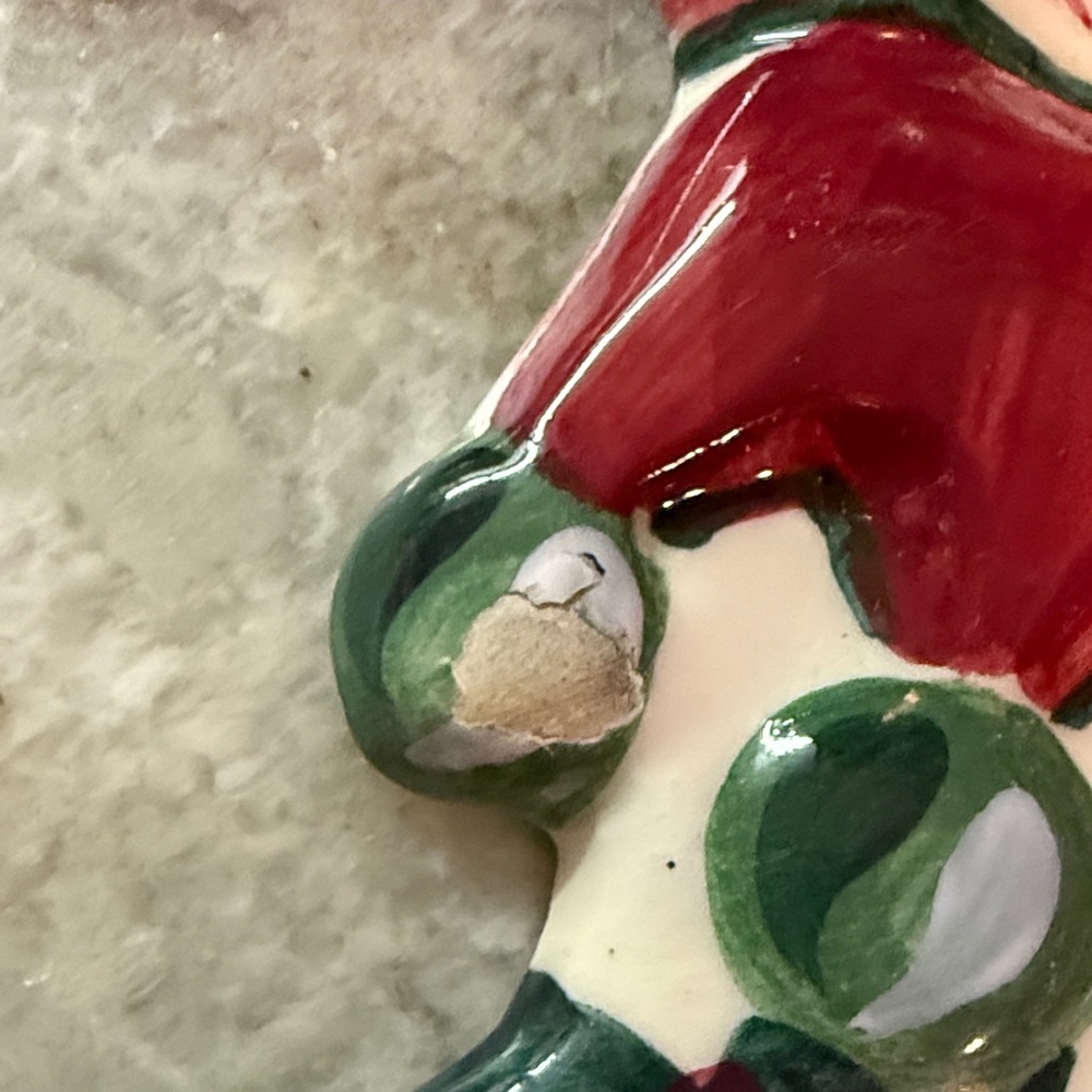 Gail Pittman Festive Ceramic Stocking Ornament - Picture 2 of 3